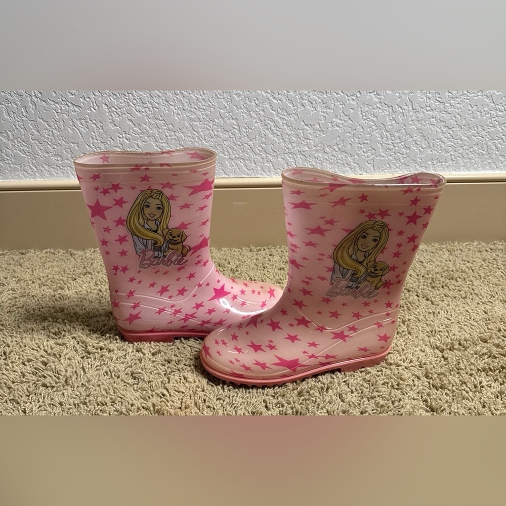 Mattel Pink Children's Barbie Rain Boots